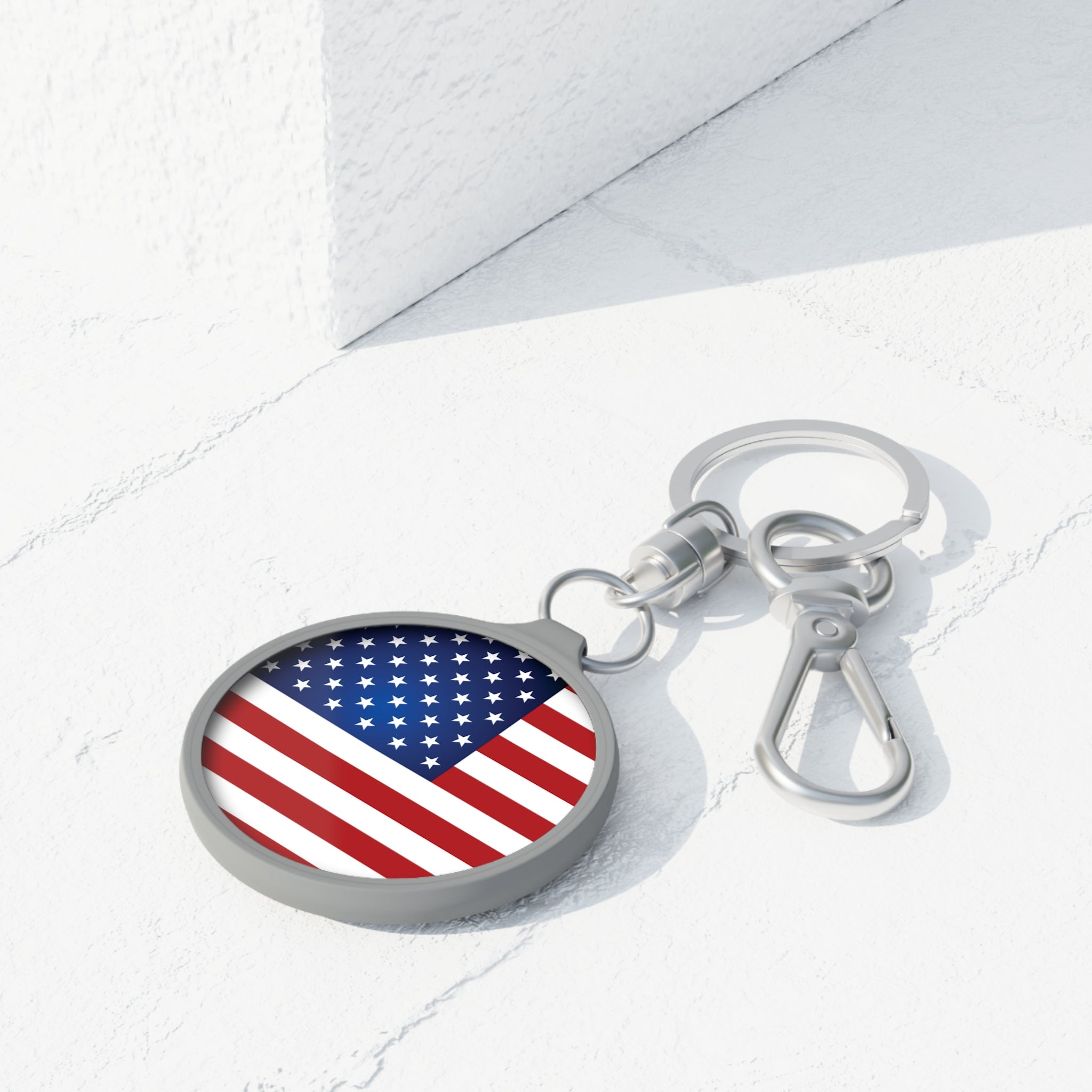 American Flag Keychain