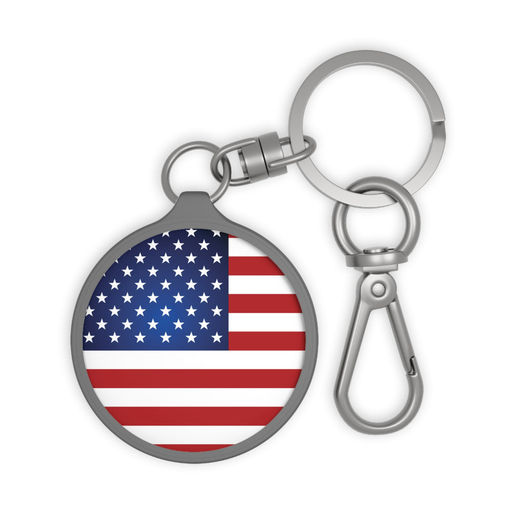 American Flag Keychain